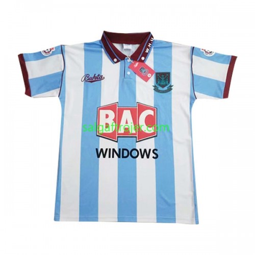 West Ham United Fodboldtrøjer Retro Udebanesæt 1991-1992 Kort ærmer West Ham United Fodboldtrøjer Retro Udebanesæt 1991-1992 Kort ærmer